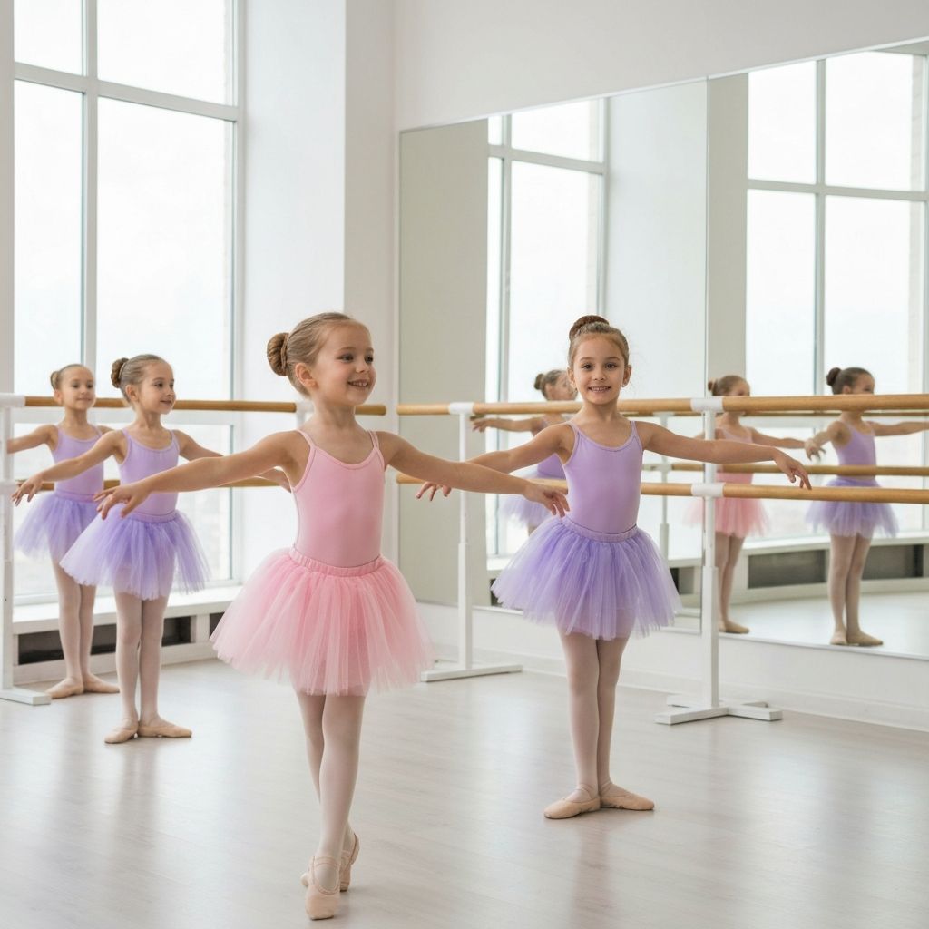 Ученицы школы балета Lil Ballerine